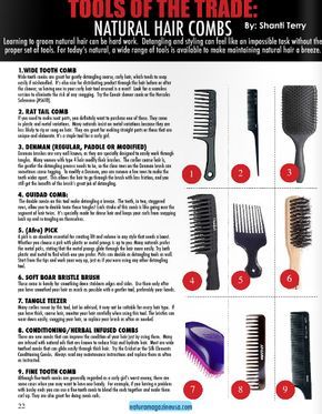 Not sure which combs are best for your hair type and styling? Check out this post for a comb guide featured in thelatest issue of Natura Magazine Combs For Natural Hair, Boujee Hairstyles, Natural Hair Care Tips, Hair Regimen, Pelo Afro, Healthy Natural Hair, Black Hair Care, Natural Haircare, Hair Blog