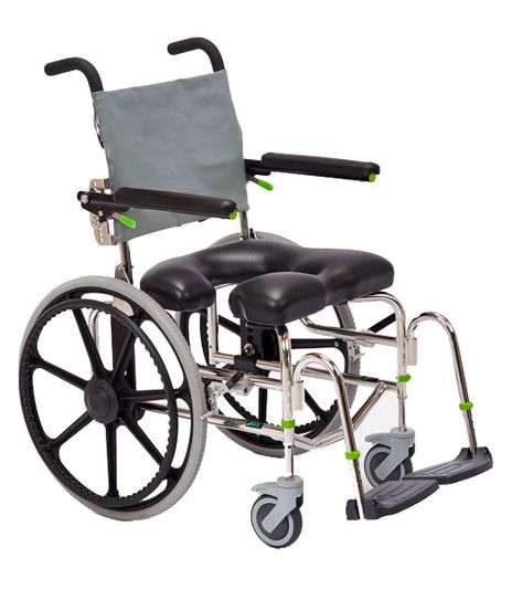 Raz-SP Mobile Shower Commode Chair | Mobile Shower Commode Chairs | Raz Design Inc. Shower Commode Chair, Shower Wheelchair, Pediatric Wheelchair, Bedside Commode, Ostomy Supplies, Transport Chair, Commode Chair, Wheelchair Cushions, Shower Chair