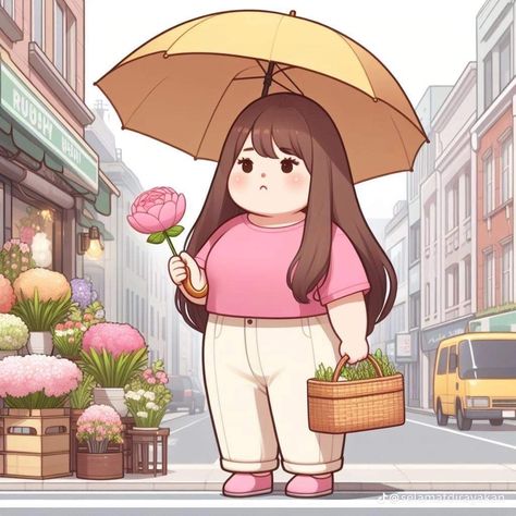 Chubby Girl Pfp, Chubby Anime Character, Girly Art Illustrations Style, For Drawing, Chubby Girl Outfits, Discord Pfp, Cartoon Pictures, Classy Tattoos, Cute Cartoon Pictures