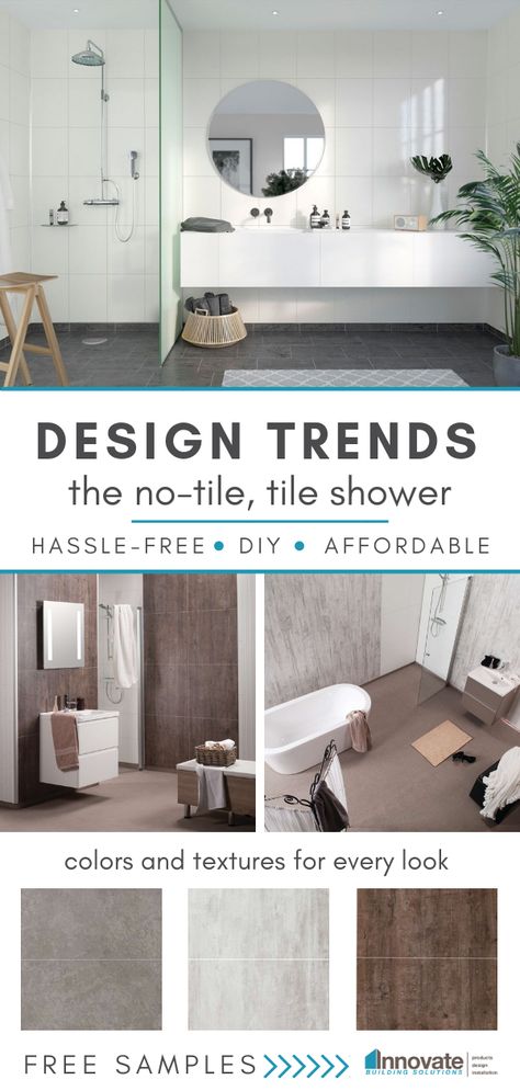 Ready to renovate your bathroom, for less? Our no-tile, tile shower allows you to create a chic bathroom design that’s so simple to install, even a DIY homeowner can pull it off. Goodbye, annoying grout joints, hello easy-to-clean, gorgeous bathroom style! Click to learn more, shop the look and order your free samples! #bathroomremodel #tile #bathroomideas Chic Bathroom Design, Food Favors, Shower Stalls, Bathroom Addition, Bathroom Shower Walls, Chic Bathroom, Master Bath Remodel, Gorgeous Bathroom, Bathroom Remodel Designs