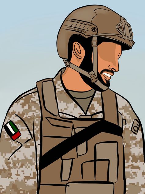 Uae Painting Ideas, Emarati Core, Uae Army, Uae Drawing, Uae Art, Wedding Mockup, Soldier Poster, Camping Crafts For Kids, Soldier Drawing