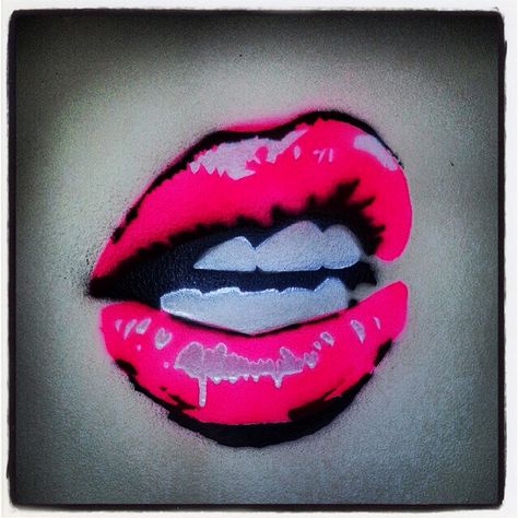 Street art. Urban art. Art. Graffiti. Urban. Lips Club Graffiti, Graffiti Lips, Street Art Fashion, Lips Illustration, Lip Artwork, Tattoo Graffiti, Pop Art Lips, Lips Painting, Graffiti Girl