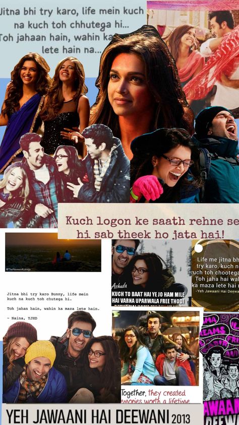 ye jawani hai deewani #yjhd poster Ye Jawani Hai Deewani Aesthetic, Yjhd Poster, Yeh Jawani Hai Deewani Wallpapers, Yjhd Aesthetic, Yeh Jawaani Hai Deewani Aesthetic, Ye Jawani Hai Deewani, Ye Jawani Hai Deewani Quotes, Yeh Jawaani Hai Deewani Illustration, College Layout