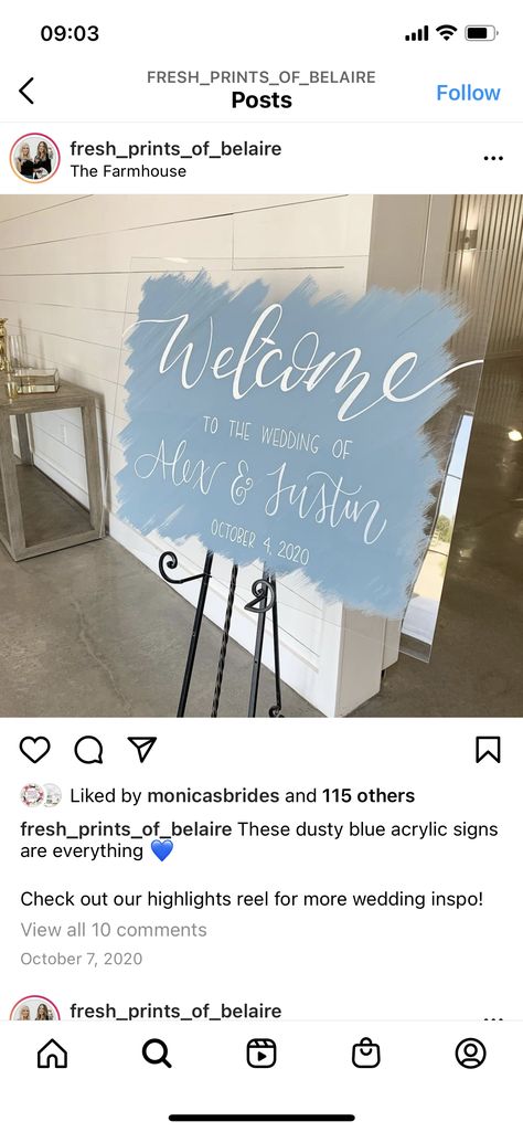 Dusty Blue Acrylic Wedding Sign, Dusty Blue Wedding Welcome Sign, Dusty Blue Wedding Sign, Dusty Blue Reception, Slate Blue Wedding, Gold Wedding Signs, Blue Wedding Decorations, Rustic Outdoor Wedding, Wedding Signs Diy