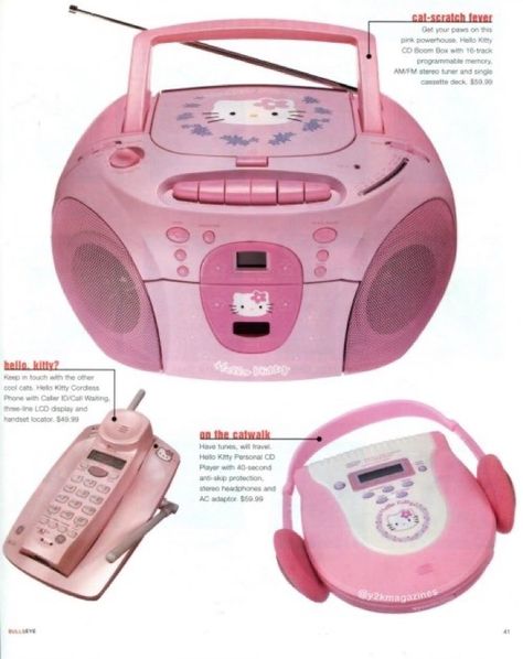 Y2k Magazine, Phone Widget, Capas Samsung, Target Bullseye, Vintage Sanrio, Retro Gadgets, Iphone Layout, Hello Kitty Pictures, Hello Kitty Items