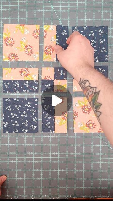 12 Month Quilt Blocks, Easy Quilting Blocks, 4patch Quilt Block Patterns, Quilt Block Videos, 6 Inch Block Quilt Patterns, Quilting Squares Ideas, Patch Quilt For Beginners, Dissapearing 9 Patch Quilt Layout, Free Quilting Patterns For Beginners