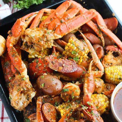 Seafood Oven Boil, Easy Seafood Boil, Seafood Boil In A Bag, Baked Turkey Wings, Pumpkin Spice Donut, Food Project, Lemon Pepper Seasoning, Bbq Seasoning, Easy Seafood