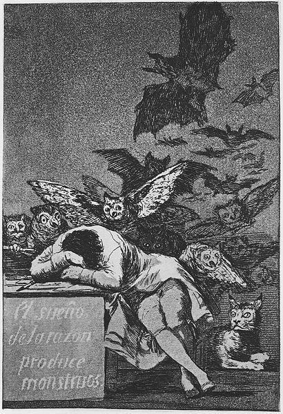 Sleep Of Reason Produces Monsters, Francis Goya, Goya Paintings, Dream Pictures, Francisco Goya, Paul Gauguin, Mark Rothko, Human Condition, Monster Art