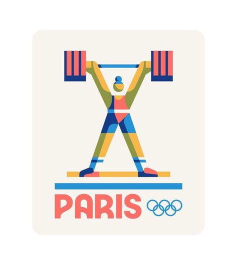 Makers Company on Instagram: "Weightlifting 🏋️‍♀️ It’s #olympic fever and we’re celebrating the coming weeks with our favourite sports at the games. . #olympics #paris2024  #olympicgames #olympicspirit #illustration #illustrator #digitalart #digitalillustration #art #artwork #creative #artistsoninstagram #vectorart #vectorillustration #graphicdesign #art #artist #design #illustree" Weightlifting Illustration, Olympic Illustration, Artwork Creative, Sports Day, The Games, Cute Little Drawings, Lino Print, Olympic Games, Bts Pictures