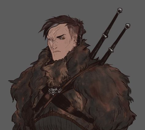 Witcher Oc, Pathfinder Character, Witcher Art, Roleplay Characters, Dungeons And Dragons Characters, Dnd Art, Fantasy Male, Armor Concept, Character Design Male