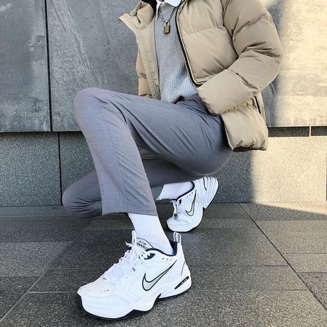 Good afternoon 🖤. I’ve made another page to serve as an index for this page called @cvsh.fits, the purpose of this second page is to ID items that are involved in fits from this page. 📸: @juneeeeeyee Nike Monarch Outfit, Nike Air Monarch Outfit, Air Monarch Outfit, Edgy Tomboy Fashion, Monarch Outfit, Dad Shoes Outfit, Smart Streetwear, Nike Monarch, Highsnobiety Fashion