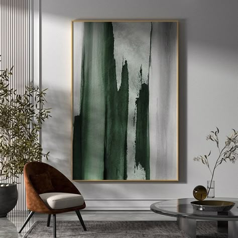 Green Painted Walls, Abstract Canvas Art Acrylics, Canvas For Beginners, Green Paintings, Green Wall Art, Abstract Canvas Painting, Modern Abstract Painting, Abstract Painting Acrylic, Abstract Canvas Art