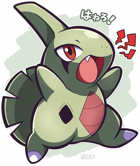 Larvitar by Woofzilla: https://www.pixiv.net/member.php?id=16444392 #larvitar #pokemon #jhoto #tyranitar #nintendo #nintendoswich Tyranitar Pokemon, Pokemon Tyranitar, Dark Pokémon, Pokemon Logo, Pokemon Jigglypuff, Character Tattoos, Pokemon Painting, Cool Pokemon Cards, Gengar Pokemon