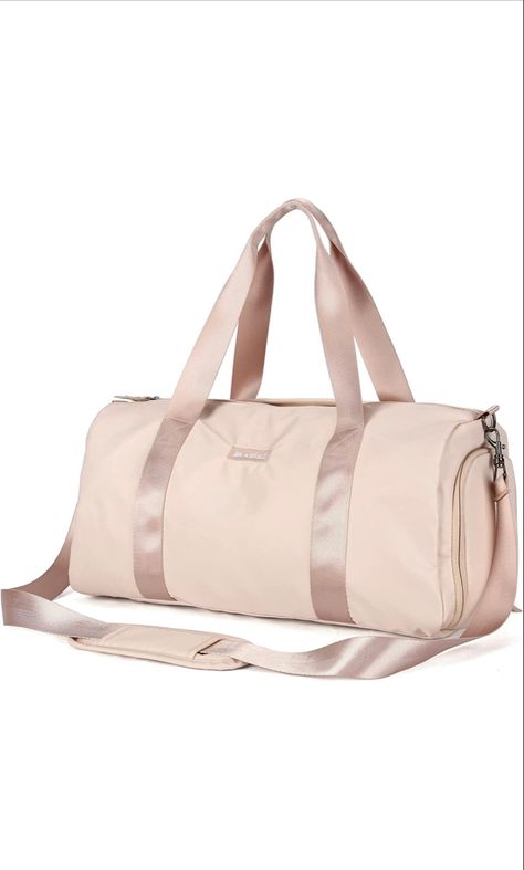 Amazon.com | Gym Bag for Women, Workout Duffel Bag, Sports Gym Bags with Wet Pocket and Shoe Compartment,Beige | Sports Duffels Duffle Bag Aesthetic, Carry On Duffle Bag, Travel Duffel Bag, Wishlist 2024, Sports Bags Gym, Travel Storage Bag, Bags Aesthetic, Travel Duffel, Duffel Bag Travel