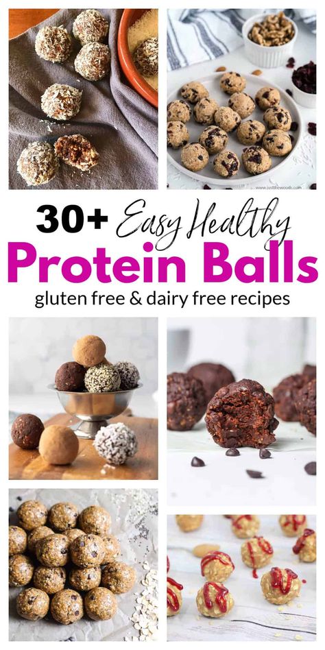 These easy healthy protein balls and energy bite recipes make the perfect snack. They are all easy to make with simple healthy ingredients. Making homemade snacks is a great way to make sure that you and your family are getting a simple healthy snack without any added unecessary ingredients that are often found in pre-packaged goods. Satisfy your sweet tooth with an added boost of protein with any of these protein ball recipes #easyhealthyproteinballs #proteinaballs #blissnballs #energybites Protein Snack Bites, High Protein Bites Energy Balls, Snack With Protein, Protein Ball Flavors, Protein Snack Prep, Simple Energy Balls, Healthy Snacks Baking, Yummy Protein Balls, Energy Ball Recipes Healthy