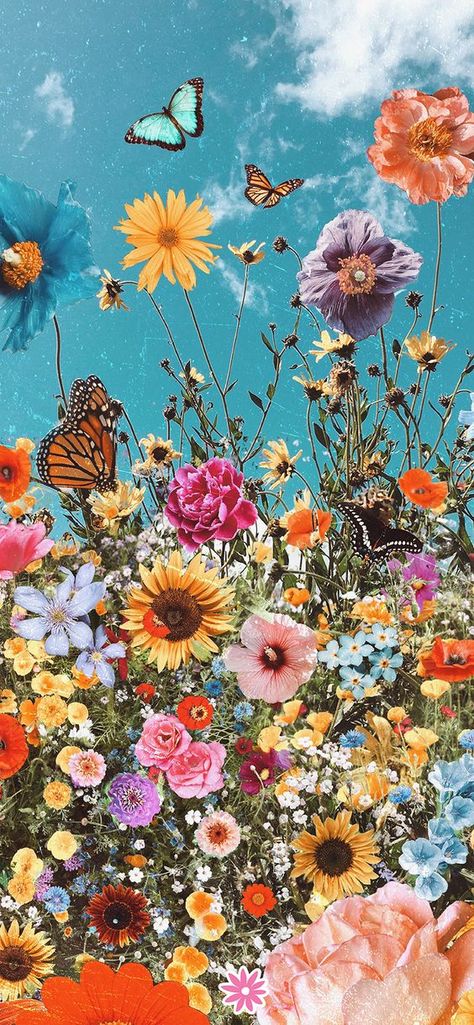 Iphone Spring Wallpaper, Sunflower Iphone Wallpaper, Iphone Wallpaper Vsco, Phone Wallpaper Boho, Rose Gold Wallpaper, Vintage Flowers Wallpaper, Simple Iphone Wallpaper, Canvas Painting Designs, Spring Wallpaper