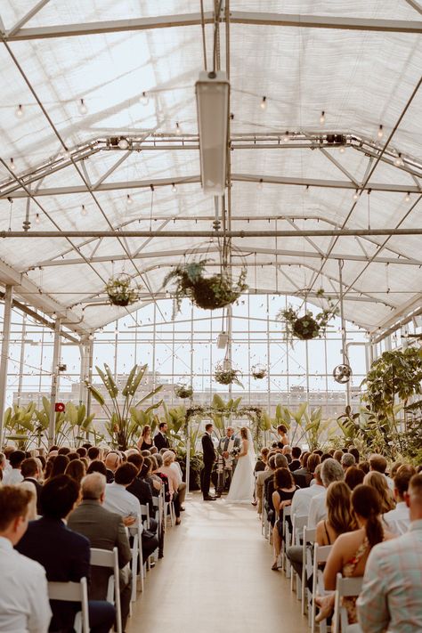 Greenhouse Wedding Ceremony at Downtown Market Grand Rapids Greenhouse Wedding Ceremony, Jenny Yoo Bridesmaid, Moving To Chicago, Grand Rapids Wedding, Greenhouse Wedding, Travel Around Europe, Wedding Marketing, The Greenhouse, Michigan Wedding Photographer