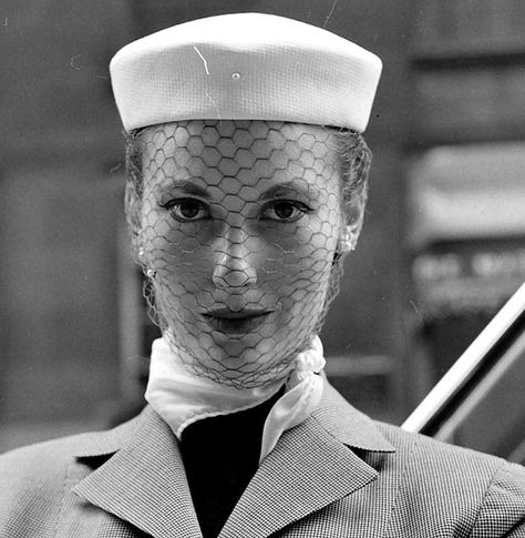 Mary Jane Russell is wearing a piquè pill-box tied on with… | Flickr Veiled Lady, Jane Russell, Gordon Parks, Couture Hats, Vintage Lifestyle, Park Photography, Pillbox Hat, Glamour Photography, Vintage Hats