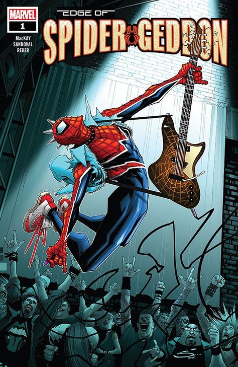 Edge of Spider-Geddon #1 cover by Gerardo Sandoval. Spider Punk, Ultimate Spider Man, Spectacular Spider Man, Ultimate Spiderman, Man Wallpaper, Spiderman Comic, Comic Book Covers, Spiderman Art, Amazing Spiderman