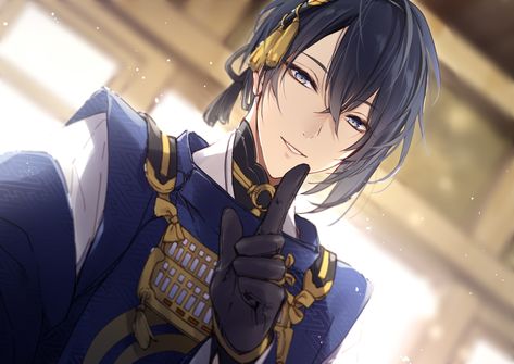 Touken Ranbu Mikazuki, Dnd Characters, Cute Anime Guys, Game Character, Cosplay Anime, Anime Character, Anime Boy, Anime Guys, Character Art