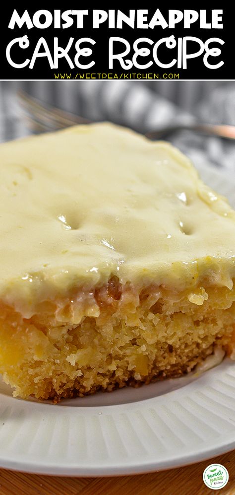 Moist Pineapple Cake - Sweet Pea's Kitchen Moist Pineapple Cake Recipe, Moist Pineapple Cake, Crushed Pineapple Cake, Best Lemon Curd, Easy Pineapple Cake, In Bloom Bakery, Curd Cake, Bloom Bakery, Pineapple Cake Recipe