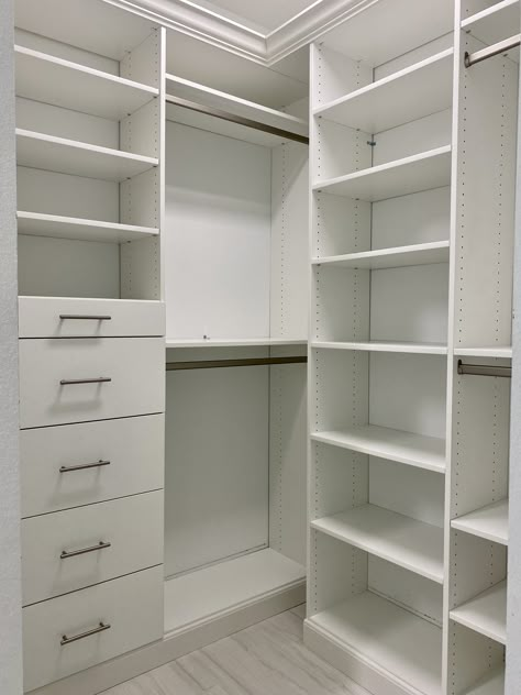 Small Walkin Closet Organization Ideas, Walkin Closet Organization, Small Walkin Closet Organization, Walkin Closet Organization Ideas, Condo Closet, Small Walkin Closet, Primary Closet, Closet Planning, Closet Organization Ideas