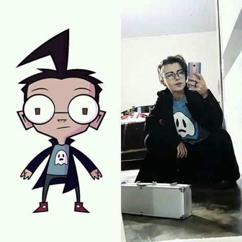 Invader Zim Cosplay, Zim Cosplay, Dib Membrane, 2000s Shows, Invader Zim Dib, Gravity Falls Dipper, Scene Accessories, Teen Shows, Show Video