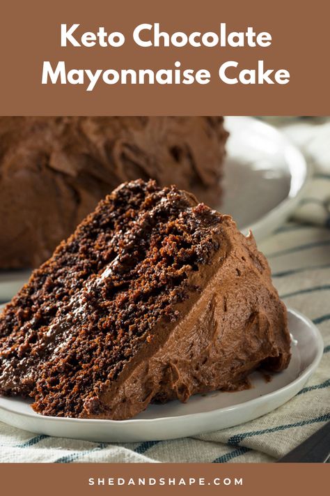 Keto Birthday, Low Carb Chocolate Cake, Keto Birthday Cake, Cooking Sweets, Mayonnaise Cake, Keto Cakes, Chocolate Mayonnaise Cake, Keto Chocolate Cake, Gf Baking