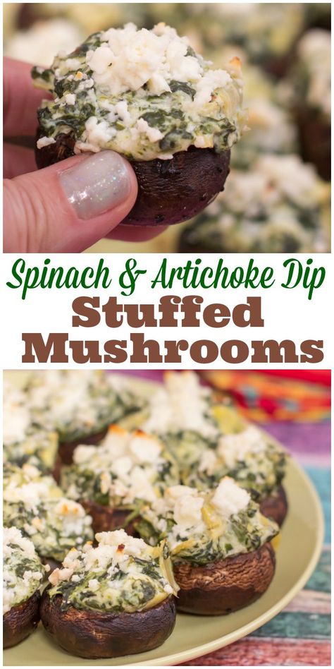 Stuff Mushrooms, Artichoke Spinach Dip, Dyi Wedding, Stuffed Mushroom, Nice Recipes, Thanksgiving Cooking, Pot Luck, Spinach Artichoke Dip, Spinach Dip