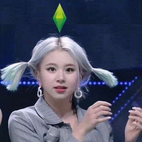 Chaeyoung of twice Hair, Blue