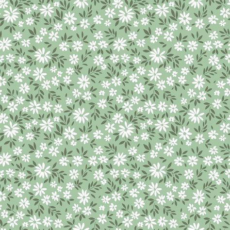 Nursery Blackout Curtains, Light Green Background, Seamless Floral Pattern, Background Floral, Golden Pattern, Rustic Curtains, Small White Flowers, Floral Pattern Design, Floral Prints Pattern