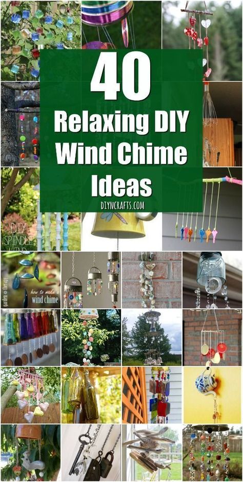 40 Relaxing Wind Chime Ideas To Fill Your Outdoors With Beautiful Sounds! Try one of these DIY wind chimes today! Make your backyard an even more enjoyable place to be! #diyncrafts #windchimes #easydiy #simplediy #diy #chimes #diychimes #outdoordiy Crafts Using Metal Washers, Unusual Diy Crafts, Making Wind Chimes How To, Used Bic Lighter Crafts Diy, Glass Bottle Wind Chimes Diy, Diy Outdoor Solar Lighting Ideas, Bamboo Diy Projects, Bead Suncatcher Diy, What To Do With Beads