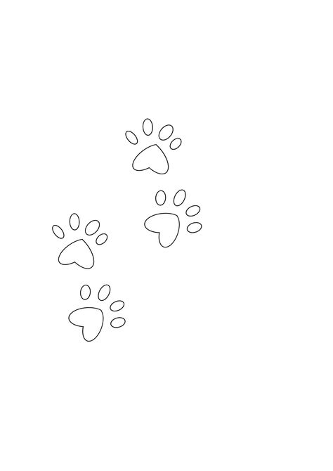 Cat Paw Tattoo, Cat Paw Tattoos, Patch Tattoo, Tattoo Sheets, Pawprint Tattoo, Wedding Horseshoes, Paw Tattoo, Cat Paw Print, Paw Design