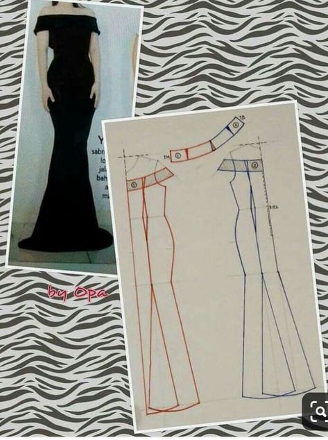 Pola Rok, New Dress Pattern, Party Dress Patterns, Formal Dress Patterns, Projek Menjahit, Long Dress Patterns, Sew Ins, Trendy Sewing, Blouse Pattern Sewing