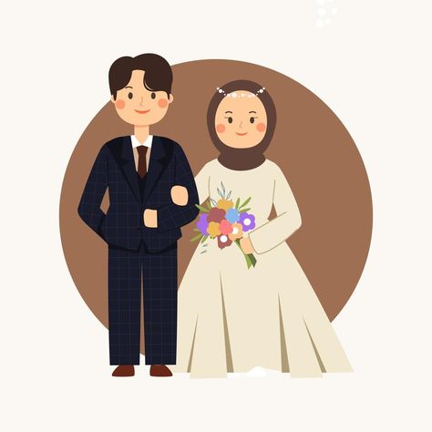 Download the muslim bride and groom 6676204 royalty-free Vector from Vecteezy for your project and explore over a million other vectors, icons and clipart graphics! Diy Cards For Boyfriend, Baby Boy Cards, Cute Couple Comics, Couples Comics, Spring Background, Anime Muslim, Cards For Boyfriend, Boy Cards, Muslim Bride