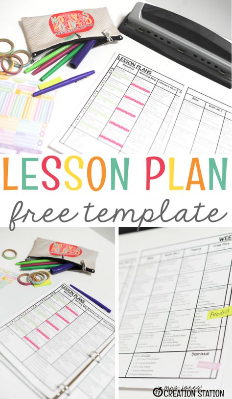 Lesson Plans Template, Science Decorations, Editable Lesson Plan Template, Planning School, Weekly Lesson Plan Template, Lesson Plan Template Free, First Grade Lessons, Classroom Lesson Plans, Teacher Lesson Planner