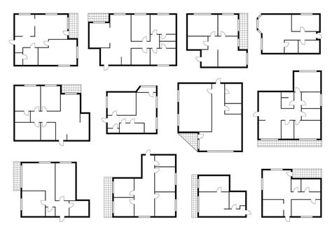 Apartment plan, house room floorplan or scheme Apartment Schemes Plan, Apartment Layout Bloxburg, Apartment Blueprints, Apartment Plan, Plan Home, Blueprint Drawing, Architecture Blueprints, Bloxburg Codes, Residential Building Design