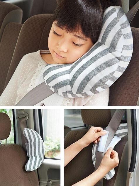 Seat Belt Pillow, Car Seat Headrest, Shoulder Support, Child Car Seat, Pillow Styling, Body Curves, Sleep Pillow, Creation Couture, Neck Support