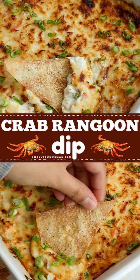 Here's the best crab Rangoon dip! Learn how to make this easy dip recipe for more delicious football appetizers! Made with succulent crab meat, cream cheese, mozzarella, mayonnaise, sour cream, and a few simple pantry spices. Ultimate and creamy! Dips Savory, Rangoon Dip, Chinese Appetizers, Crab Rangoon Dip, Seafood Dip, Hot Crab Dip, Creamy Crab, Crab Rangoon, Crab Dip