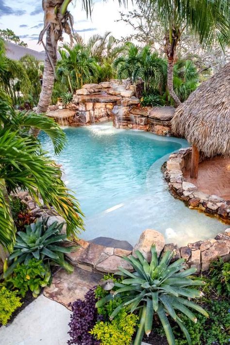 Award-Winning Pool Builder Lucas Lagoons is ready to Transform Your Backyard Into Your Dream Florida Swimming Hole Oasis Tropical Lagoon Pool, Lagoon Pool Backyard Oasis, Extravagant Pools, Tropical Backyard Pool, Swim Spa Backyard Ideas, Backyard Oasis Pool, Beachy Backyard, Swimming Attire, Swimming Quotes Funny