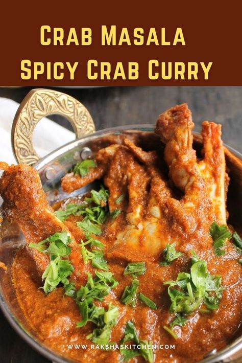 Crab Gravy Recipe, Curry Crab Recipe, Curries Recipes, Crab Masala, Curry Crab, Crab Curry, Crab Legs Recipe, Fish Batter Recipe, Crab Recipe