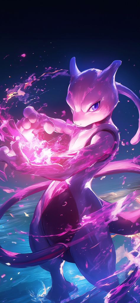 Mewtwo Wallpapers, Mewtwo Pokemon, Pokemon Umbreon, Pokemon Mewtwo, Mew And Mewtwo, Pokemon Photo, Pokemon Sketch, Disney Drawings Sketches, Pikachu Art