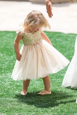 Rose Gold Flower Girl Dress Wedding, Champagne Bridesmaid Dresses Children, Simple Flower Girl, Beige Flower Girl Dress, Gold Flower Girl Dress, Children’s Bridesmaid Dresses Champagne, Blush Tulle Skirt, Girl In Dress, Gold Flower Girl