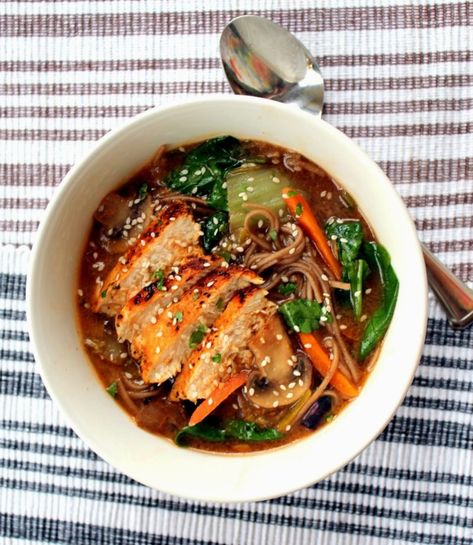 Broth Bowls Recipes, Soba Noodle Bowl, Broth Bowls, Dinner Spring, Panera Recipes, Copy Cat Recipe, Soba Noodle, Recipes Asian, Asian Noodles