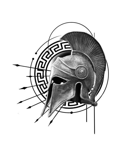 Gladiator Helmet Tattoo Design, Gladiator Helmet Drawing, Spartan Helmet Tattoo Design, Gladiator Helmet Tattoo, Roman Helmet Tattoo, Gladiator Tattoo Design, Spartan Tattoo Design, Helm Tattoo, Spartan Helmet Tattoo