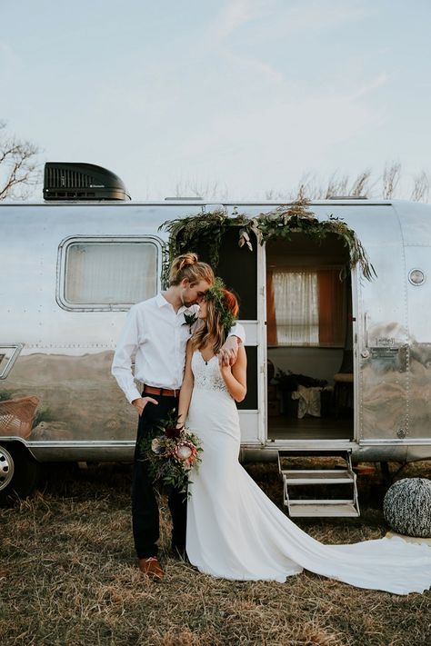 Country Bohemian Meets Oklahoma Wedding Inspiration Airstream Wedding, Wedding Inspiration Boho, Boho Wedding Shoes, Wedding Post, Woodsy Wedding, Oklahoma Wedding, Boho Wedding Inspiration, Lace Dress Vintage, Affordable Wedding Dresses