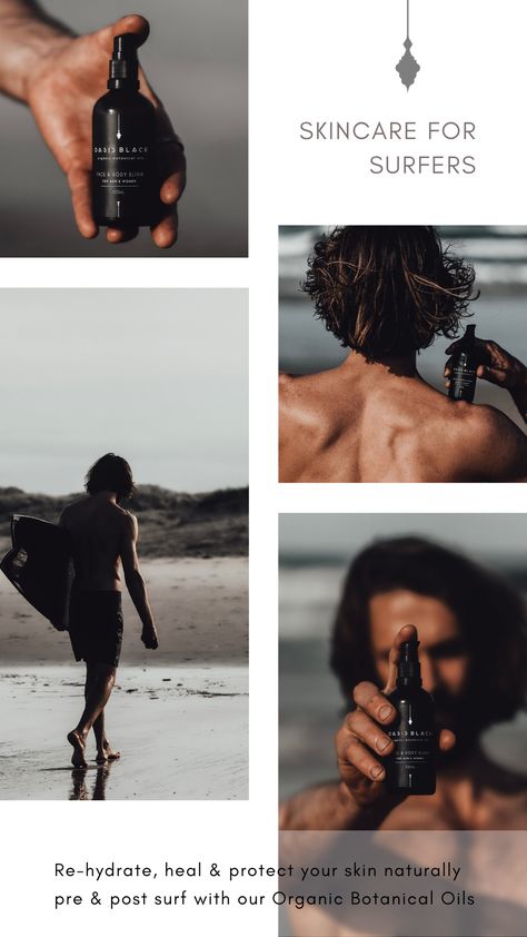 Surfer Boy Aesthetic, Male Skincare, Beard Photography, Men Skin Care Routine, Skin Tonic, Skincare Branding, Surfer Boy, Black Skin Care, Mens Hair Care