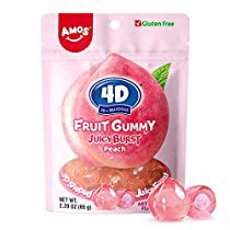 Check this out! Gummy Sweets, Fruity Snacks, Filled Candy, Candy Fruit, Soft Candy, Candy Jelly, Peach Juice, Candied Fruit, Gluten Free Snacks