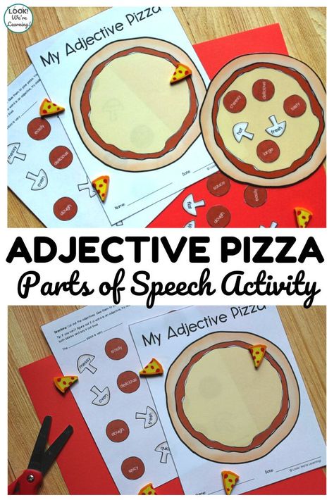 This fun pizza themed adjective sorting activity is a perfect hands-on lesson for ELA! Adjective Lesson, Adjective Games, Adjectives Lesson, Grammar Lesson Plans, Adjectives Activities, Describing Words, Paper Child, Printable Lesson Plans, Word Work Activities