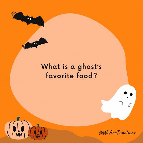 We could all use a good laugh this Halloween season! Share one of these Halloween jokes for kids with your students. Pumpkin Jokes, Halloween Jokes For Kids, Ghost Jokes, Funny Halloween Jokes, Grammar Jokes, Kids Jokes, Boo Baskets, Halloween Puns, Halloween Jokes